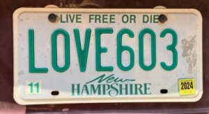 LOVE603 license plate